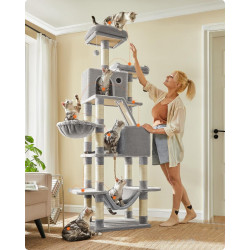 Игровой комплекс для кошек Feandrea PCT190W01 (Light Grey) Thumb