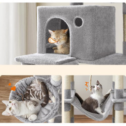 Игровой комплекс для кошек Feandrea PCT190W01 (Light Grey) Thumb