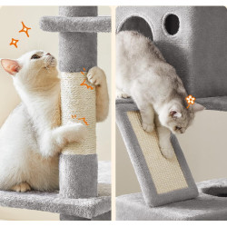 Игровой комплекс для кошек Feandrea PCT190W01 (Light Grey) Thumb