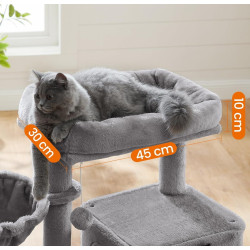 Игровой комплекс для кошек Feandrea PCT51W (Light Grey) Thumb