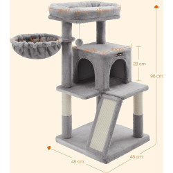 Игровой комплекс для кошек Feandrea PCT51W (Light Grey) Thumb