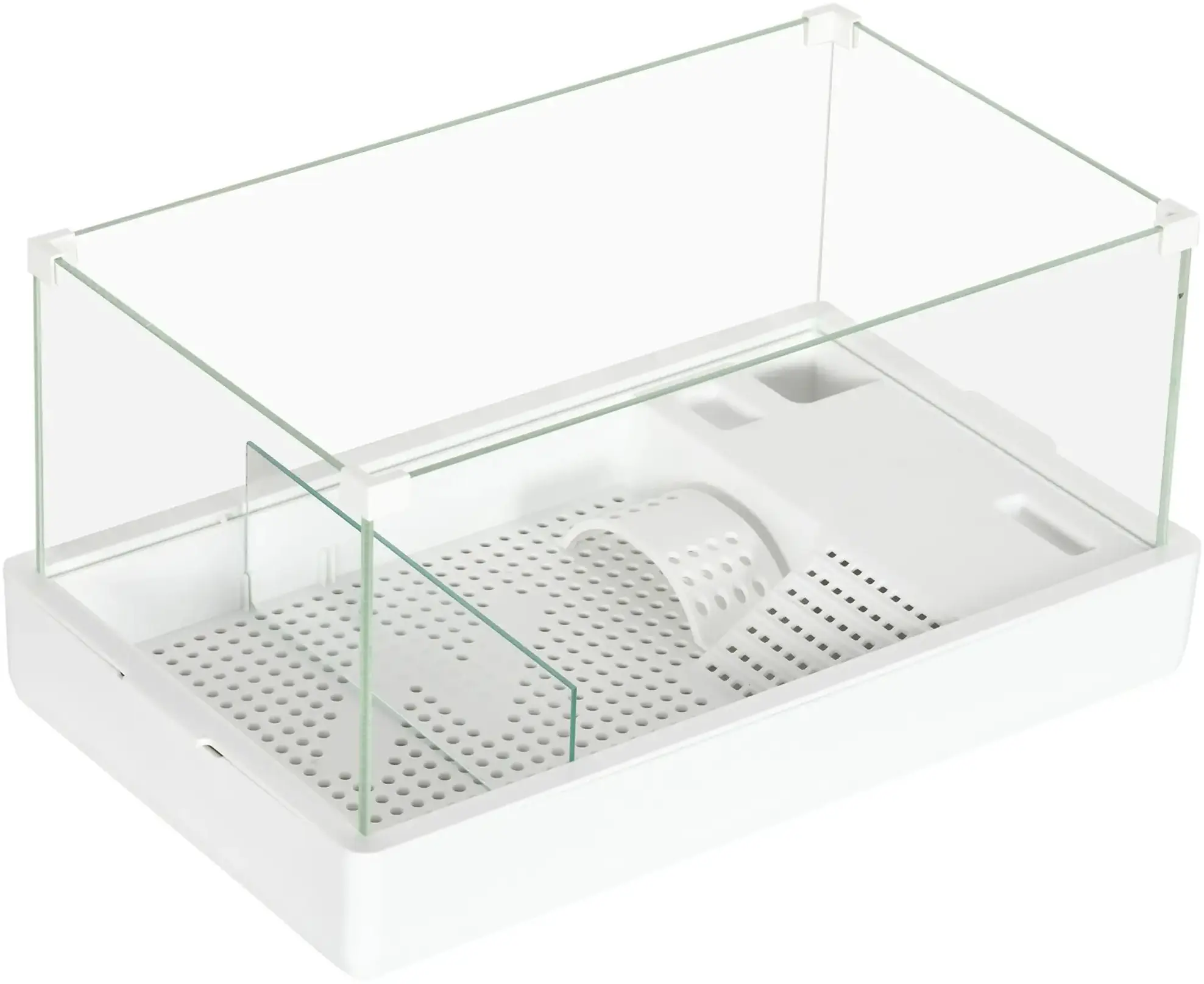 Acvariu pentru testoase PawHut D40-030V00WT (White) - 2
