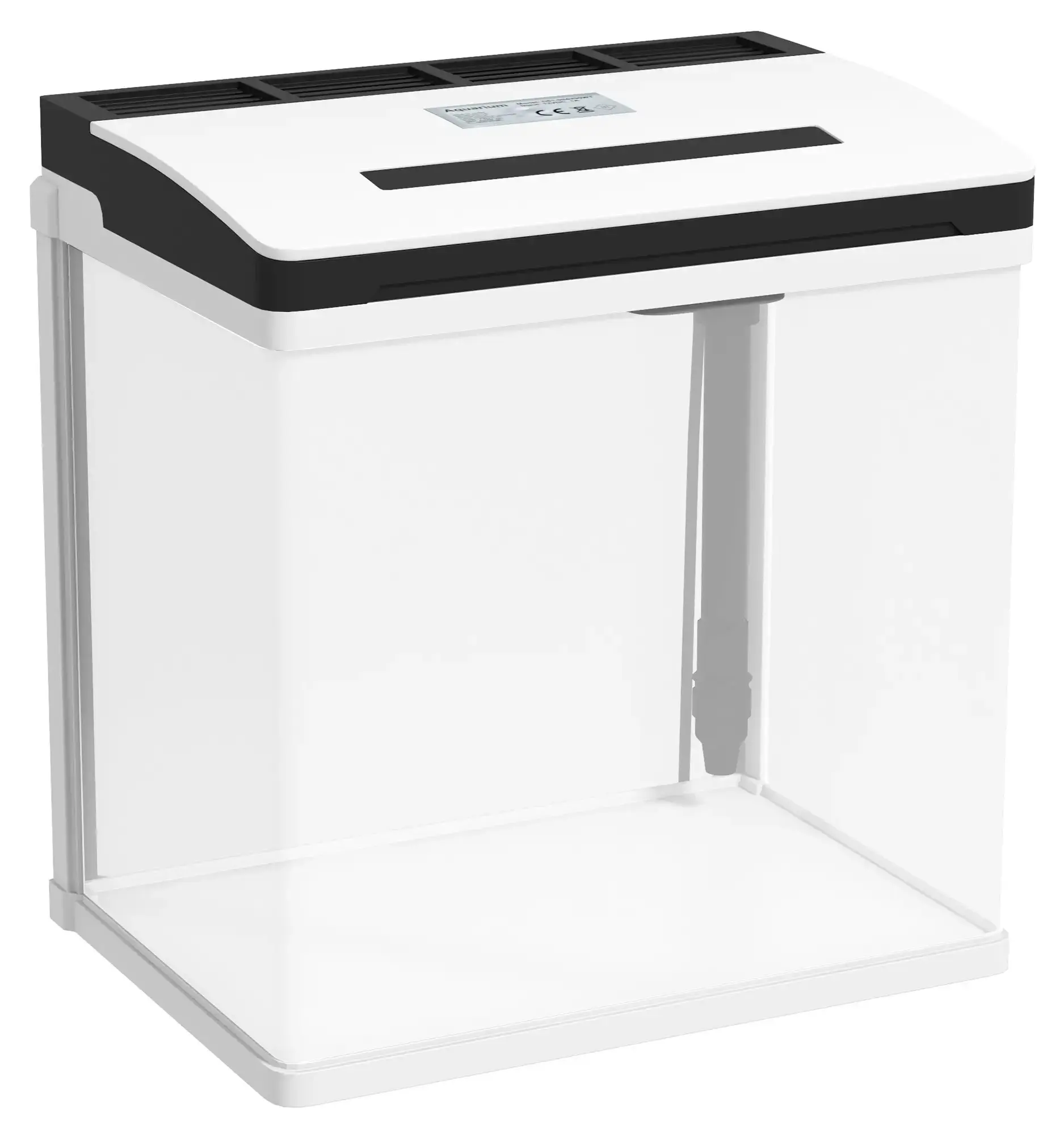 Acvariu pentru pesti PawHut D61-004V90WT 13L (White/Black) - 3