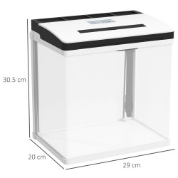 Acvariu pentru pesti PawHut D61-004V90WT 13L (White/Black) Thumb