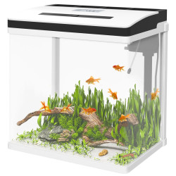 Acvariu pentru pesti PawHut D61-004V91WT 28L (White/Black) Thumb