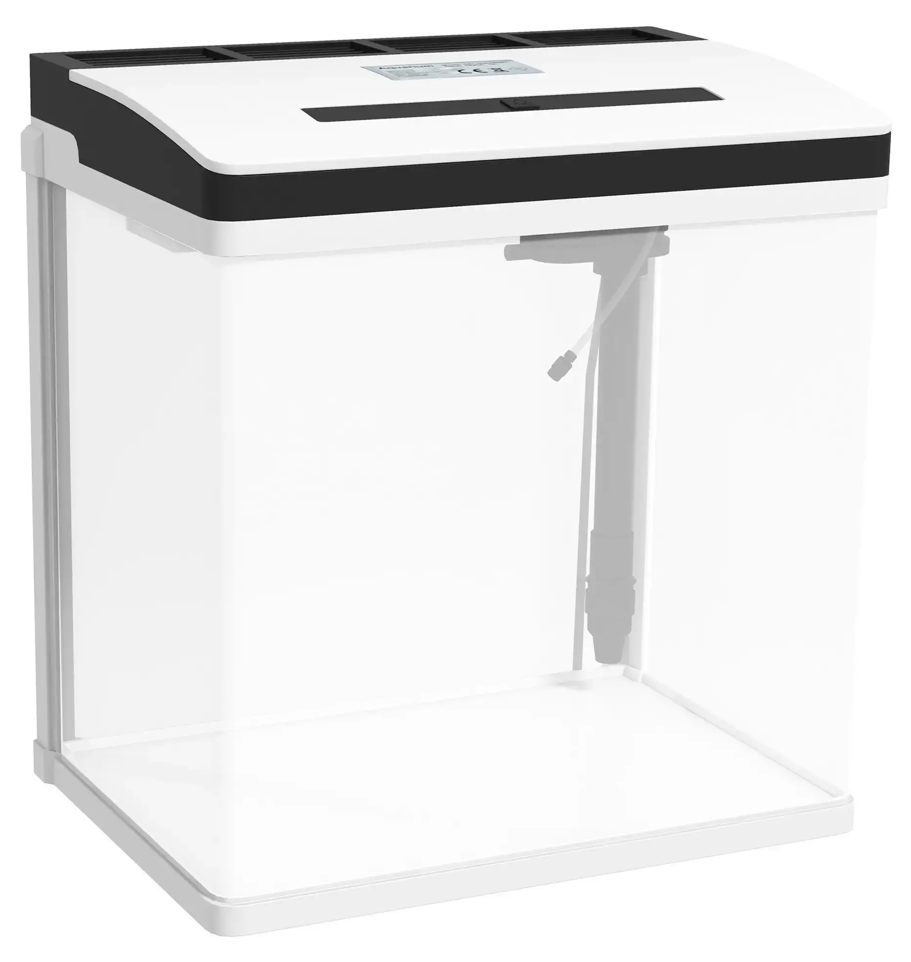 Acvariu pentru pesti PawHut D61-004V91WT 28L (White/Black) - 3