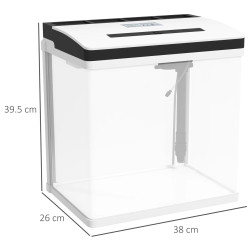 Acvariu pentru pesti PawHut D61-004V91WT 28L (White/Black) Thumb