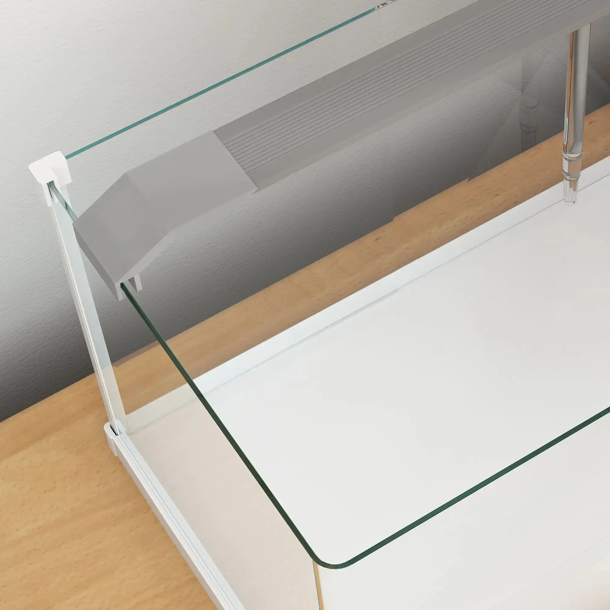 Acvariu pentru pesti PawHut D61-008V90WT (White) - 5