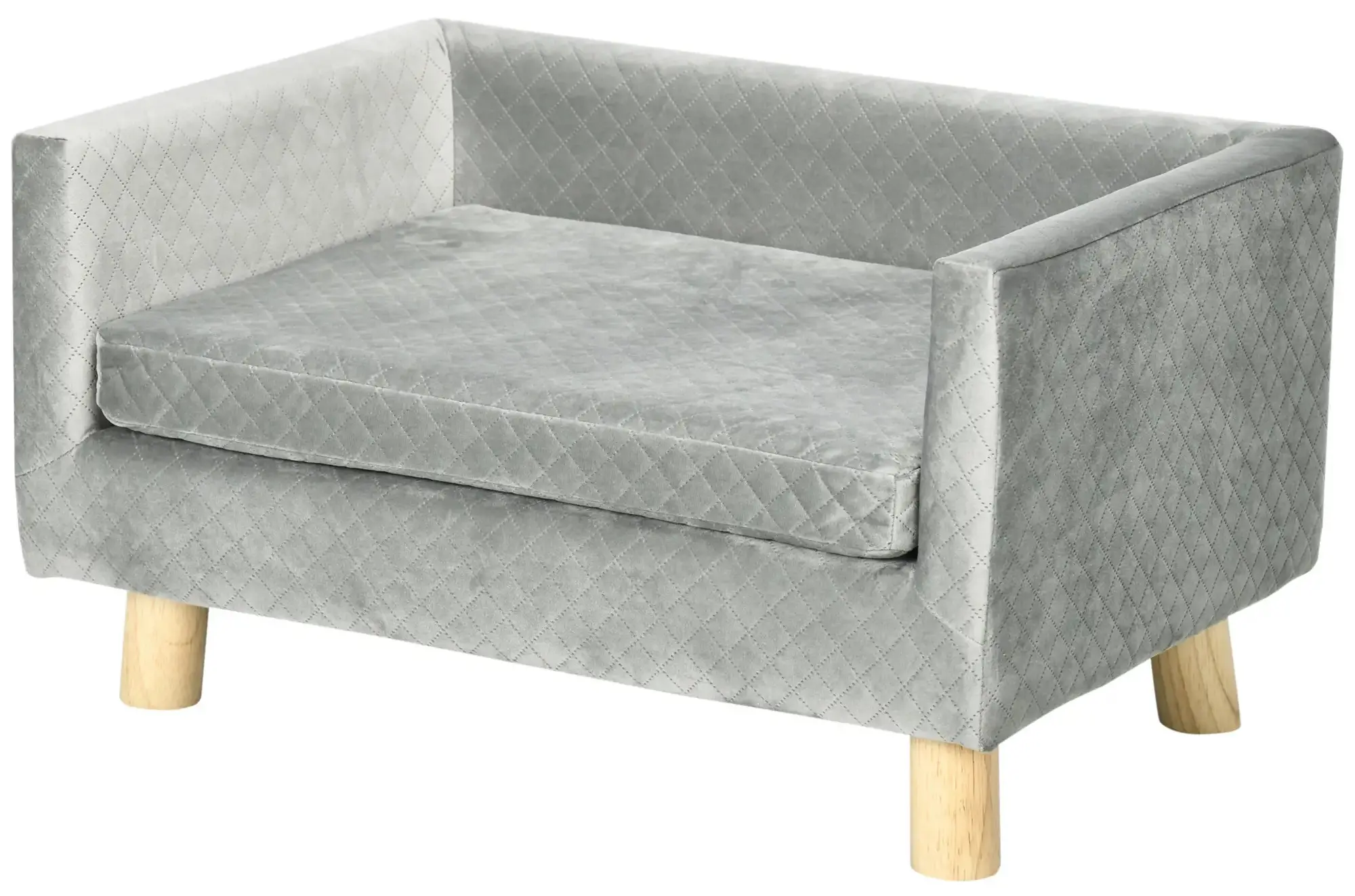 Canapea pentru caini si pisici PawHut D04-159CG (Grey) - 2