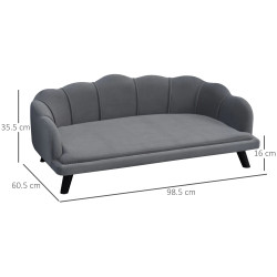 Canapea pentru caini PawHut D04-153CG (Dark Grey) Thumb