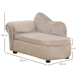 Диван для собак PawHut D04-188BG (Beige) Thumb