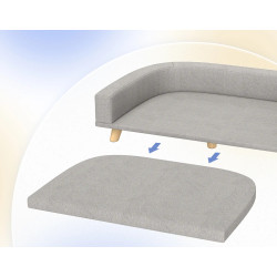 Canapea pentru caini PawHut D04-262V00GY (Grey) Thumb