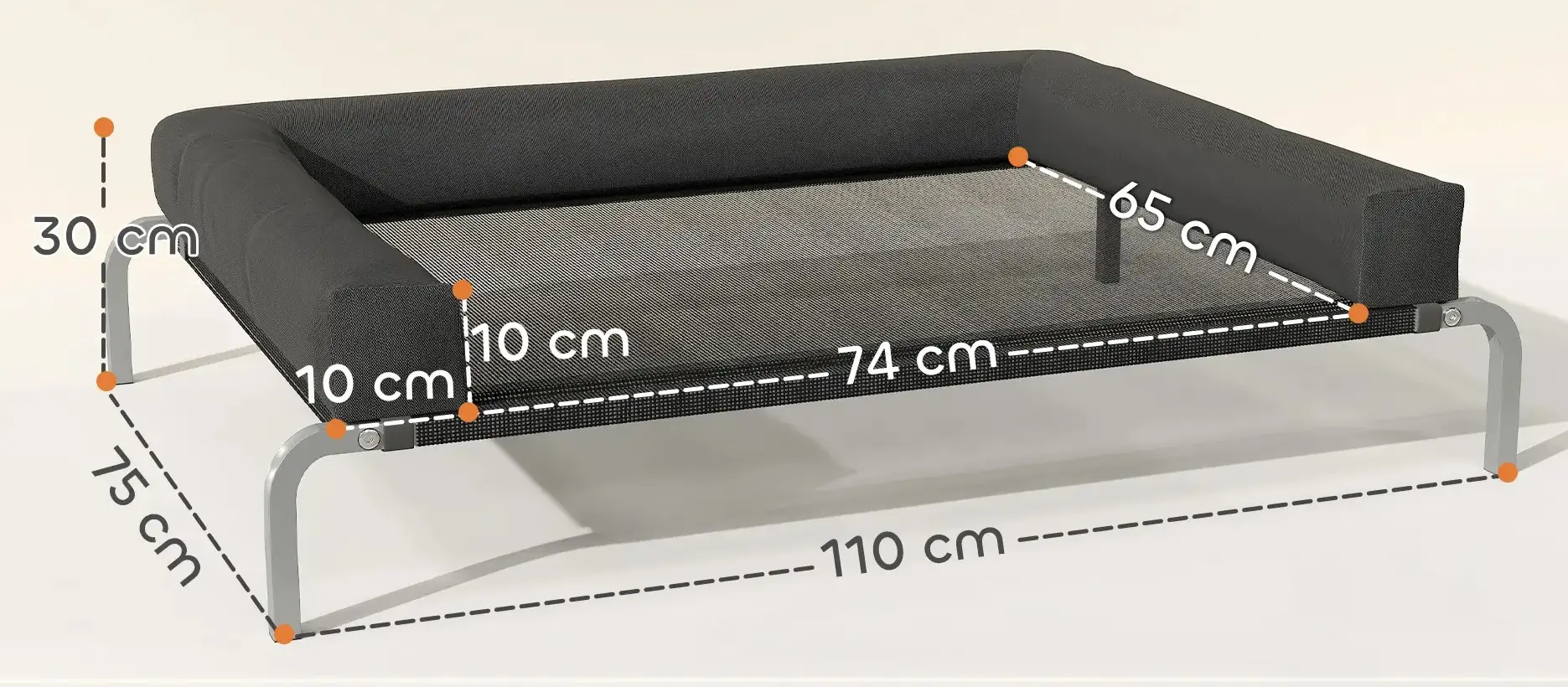 Диван для собак PawHut D04-297V01BK (Black) - 4