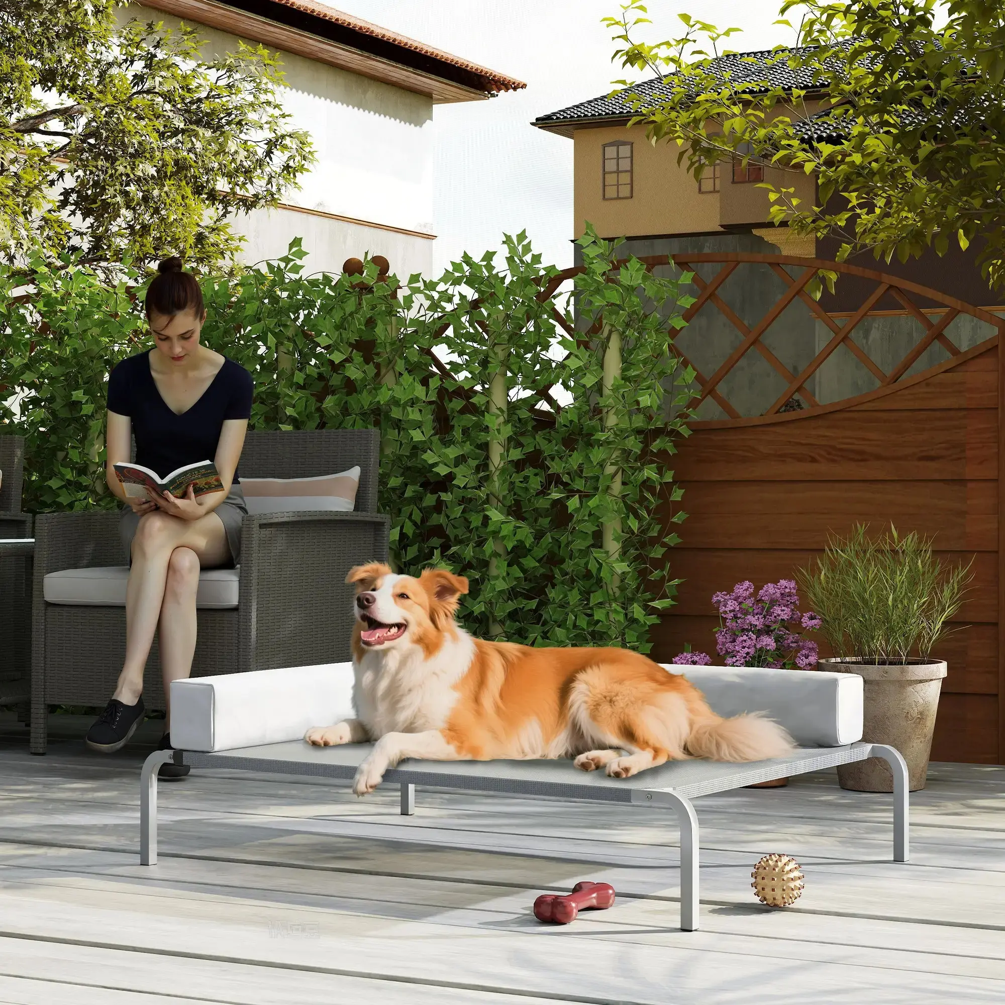 Диван для собак PawHut D04-298V00LG (Light Grey) - 5