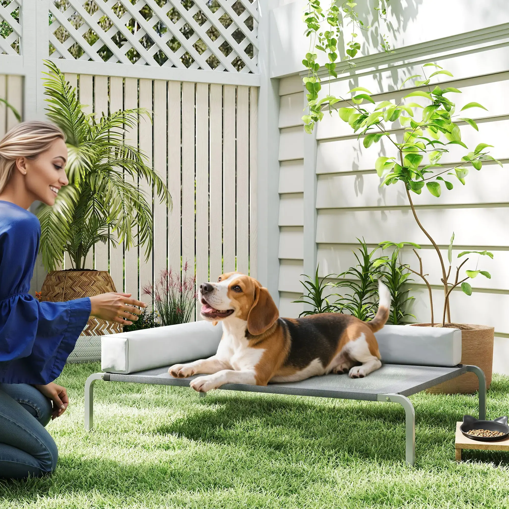 Диван для собак PawHut D04-298V00LG (Light Grey) - 6