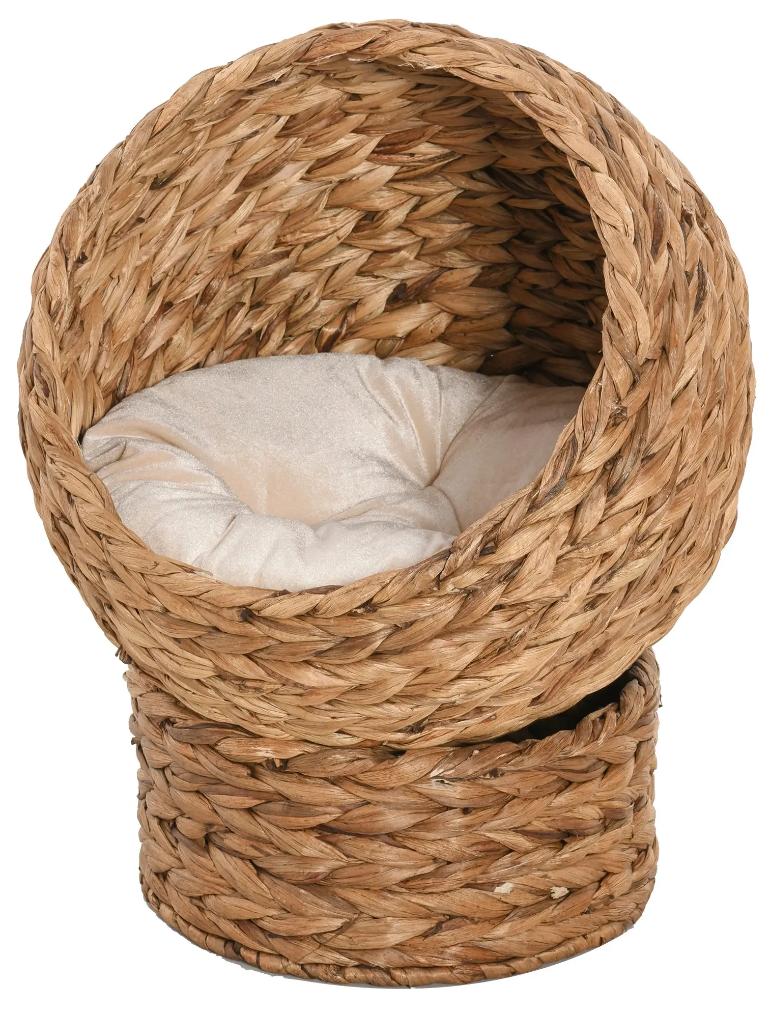 Casuta pentru pisici PawHut D30-105 (Brown/White) - 2