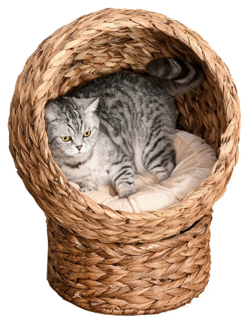 Casuta pentru pisici PawHut D30-105 (Brown/White)