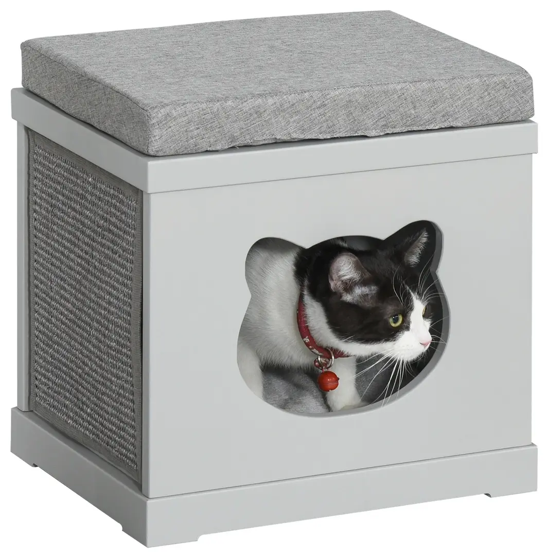 Casuta pentru pisici PawHut D30-334GY (Grey)