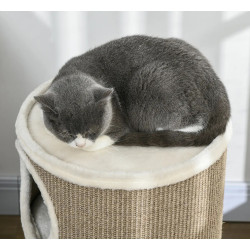 Домик для кошек PawHut D30-535V01BN (Brown/White) Thumb