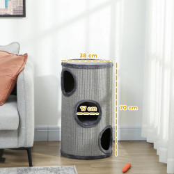 Casuta pentru pisici PawHut D30-535V01GY (Grey) Thumb