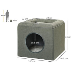 Домик для кошек PawHut D30-632V00GN (Green) Thumb