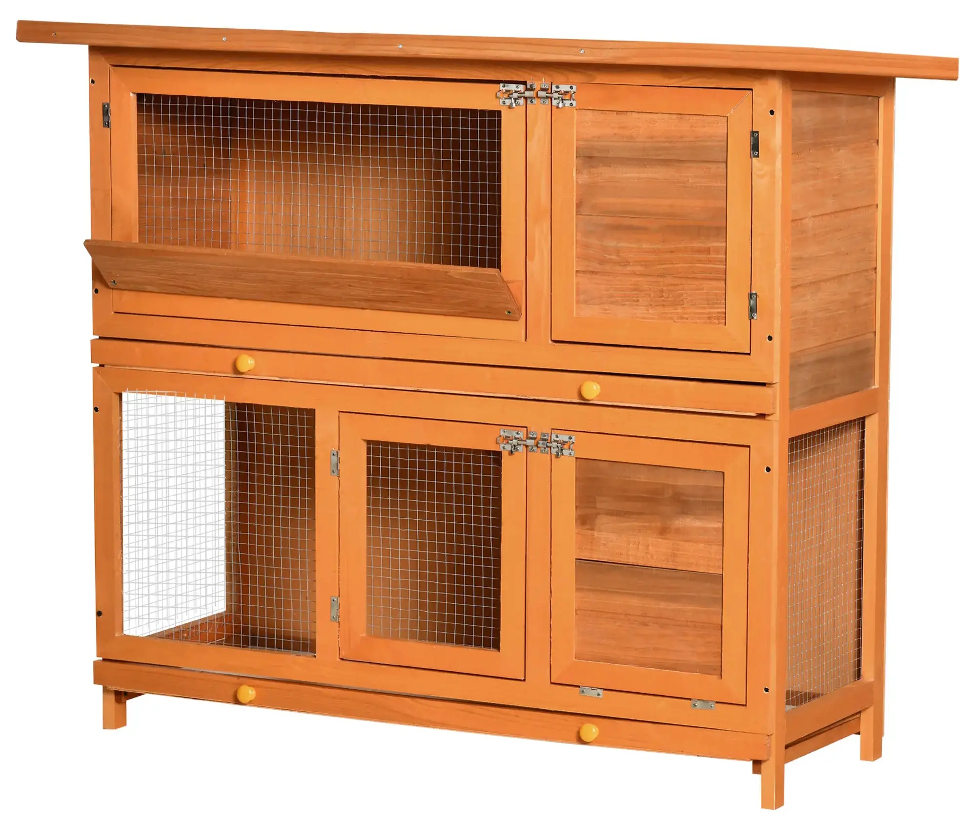 Домик для кроликов и грызунов PawHut D51-009 (Yellow) - 2