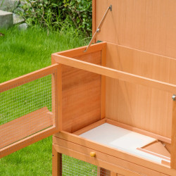 Домик для кроликов и грызунов PawHut D51-009 (Yellow) Thumb