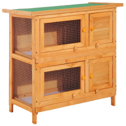 Домик для кроликов и грызунов PawHut D51-069 (Natural)