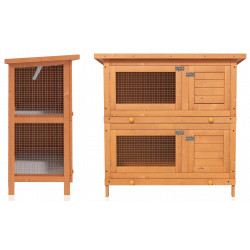 Домик для кроликов и грызунов PawHut D51-069 (Natural) Thumb