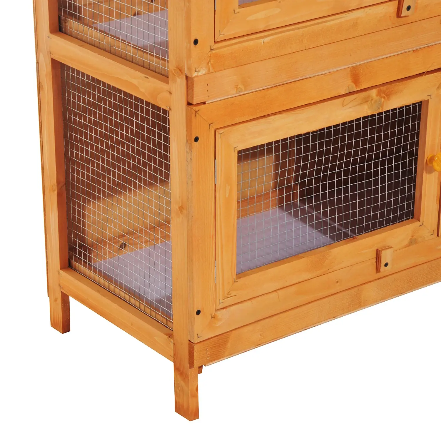 Домик для кроликов и грызунов PawHut D51-069 (Natural) - 8