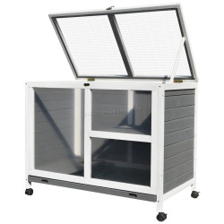 Домик для кроликов и грызунов PawHut D51-124GY (Grey)