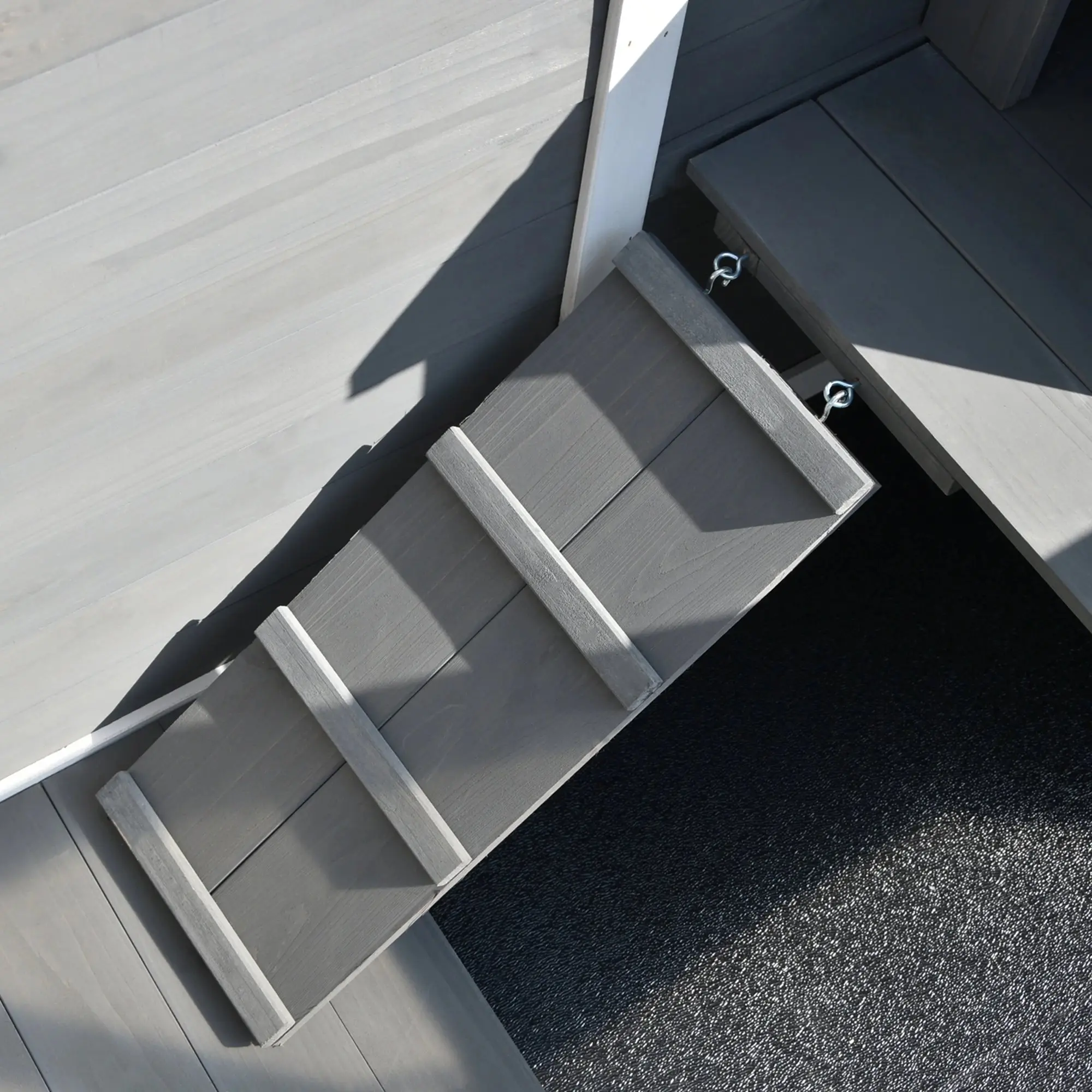 Домик для кроликов и грызунов PawHut D51-124GY (Grey) - 5