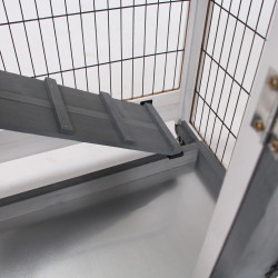 Casuta pentru iepuri si rozatoare PawHut D51-125 (Grey/White) Thumb