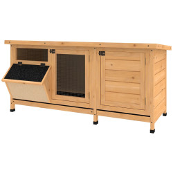 Casuta pentru iepuri si rozatoare PawHut D51-132YL (Natural) Thumb