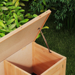 Casuta pentru iepuri si rozatoare PawHut D51-132YL (Natural) Thumb