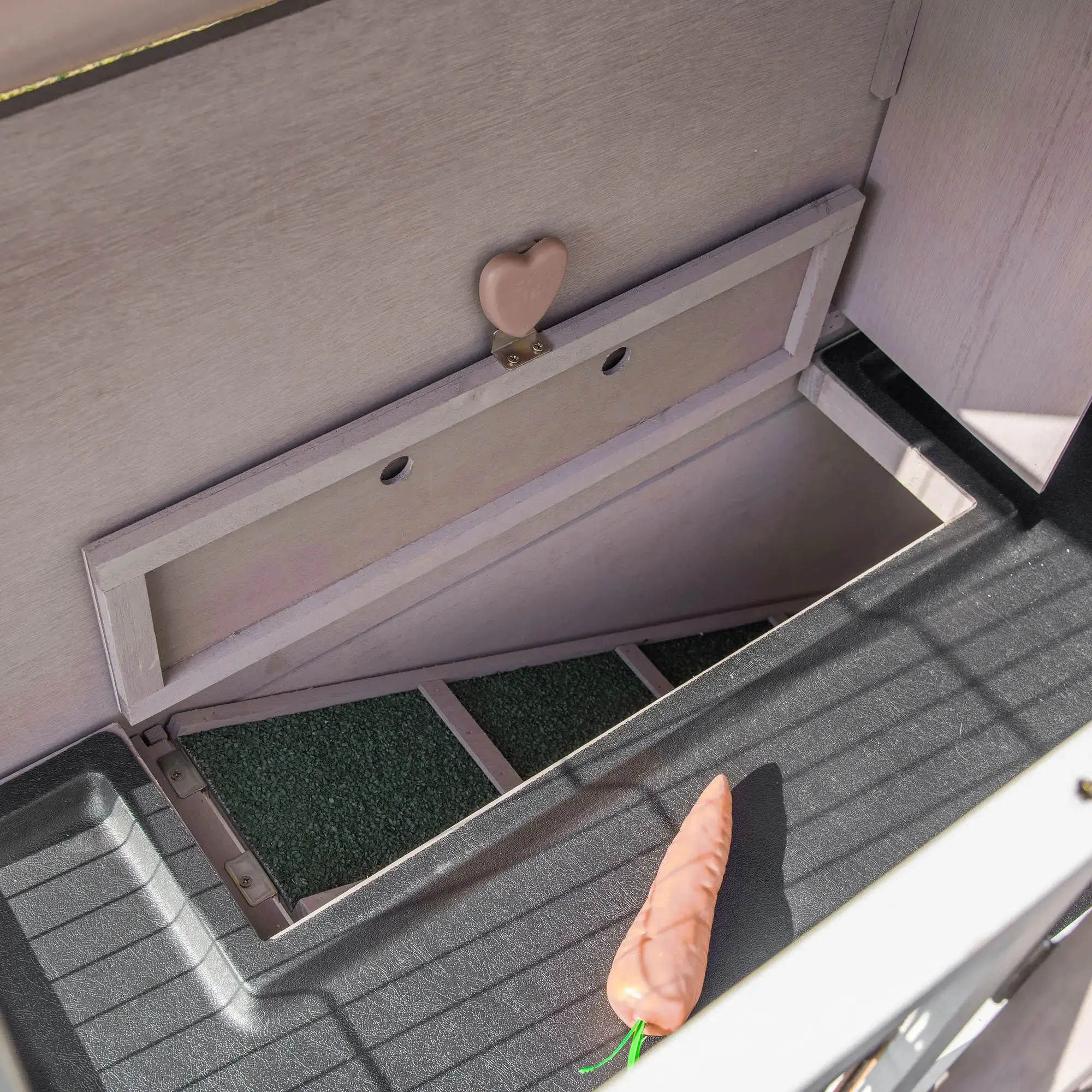 Домик для кроликов и грызунов PawHut D51-312 (Grey-brown) - 6