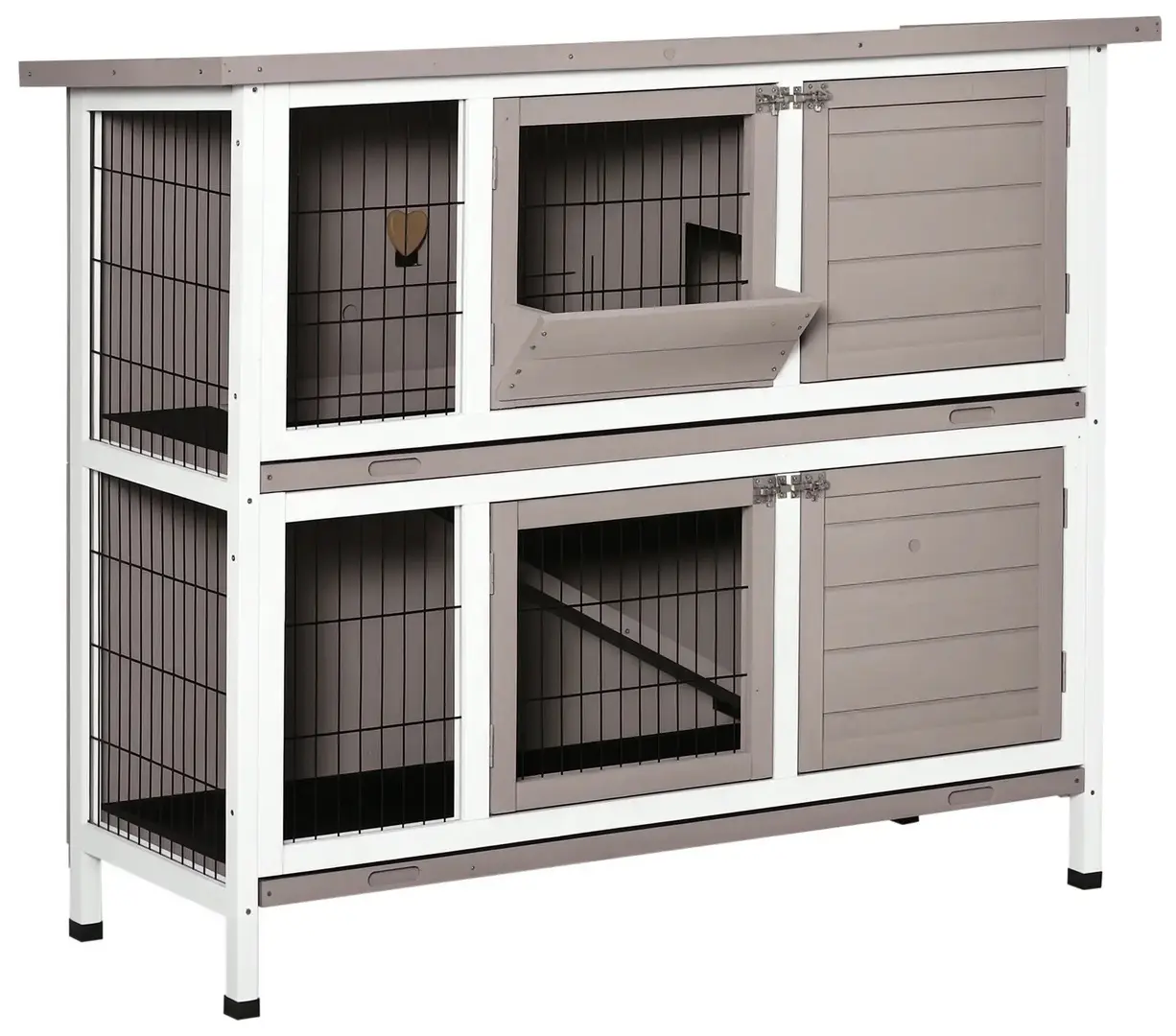 Домик для кроликов и грызунов PawHut D51-312 (Grey-brown)