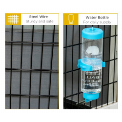 Домик для кроликов и грызунов PawHut D51-334V00CG (Grey/White) Thumb