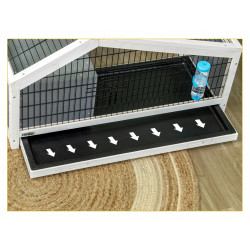 Домик для кроликов и грызунов PawHut D51-334V00CG (Grey/White) Thumb