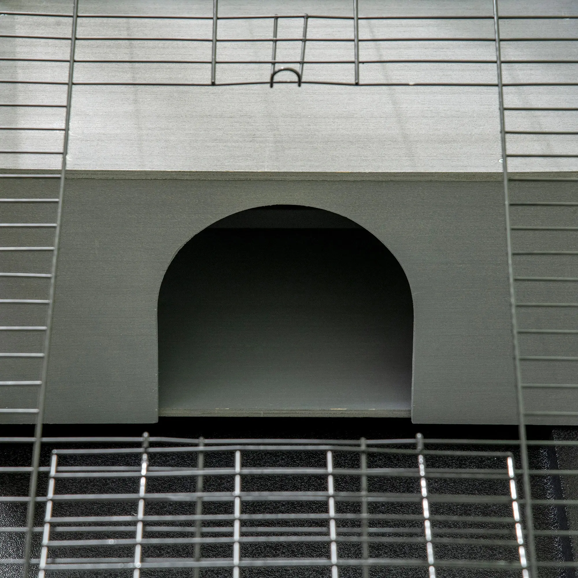 Домик для кроликов и грызунов PawHut D51-334V00CG (Grey/White) - 6