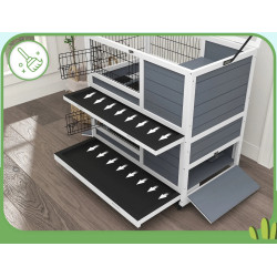 Домик для кроликов и грызунов PawHut D51-415V00GY (Grey) Thumb