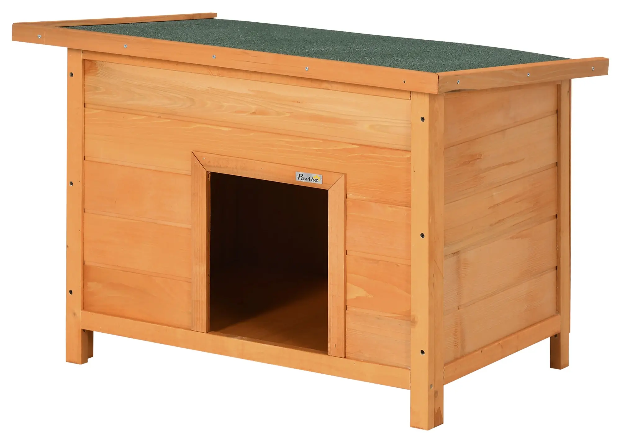 Casuta pentru caini PawHut D02-014 (Natural/Green) - 2