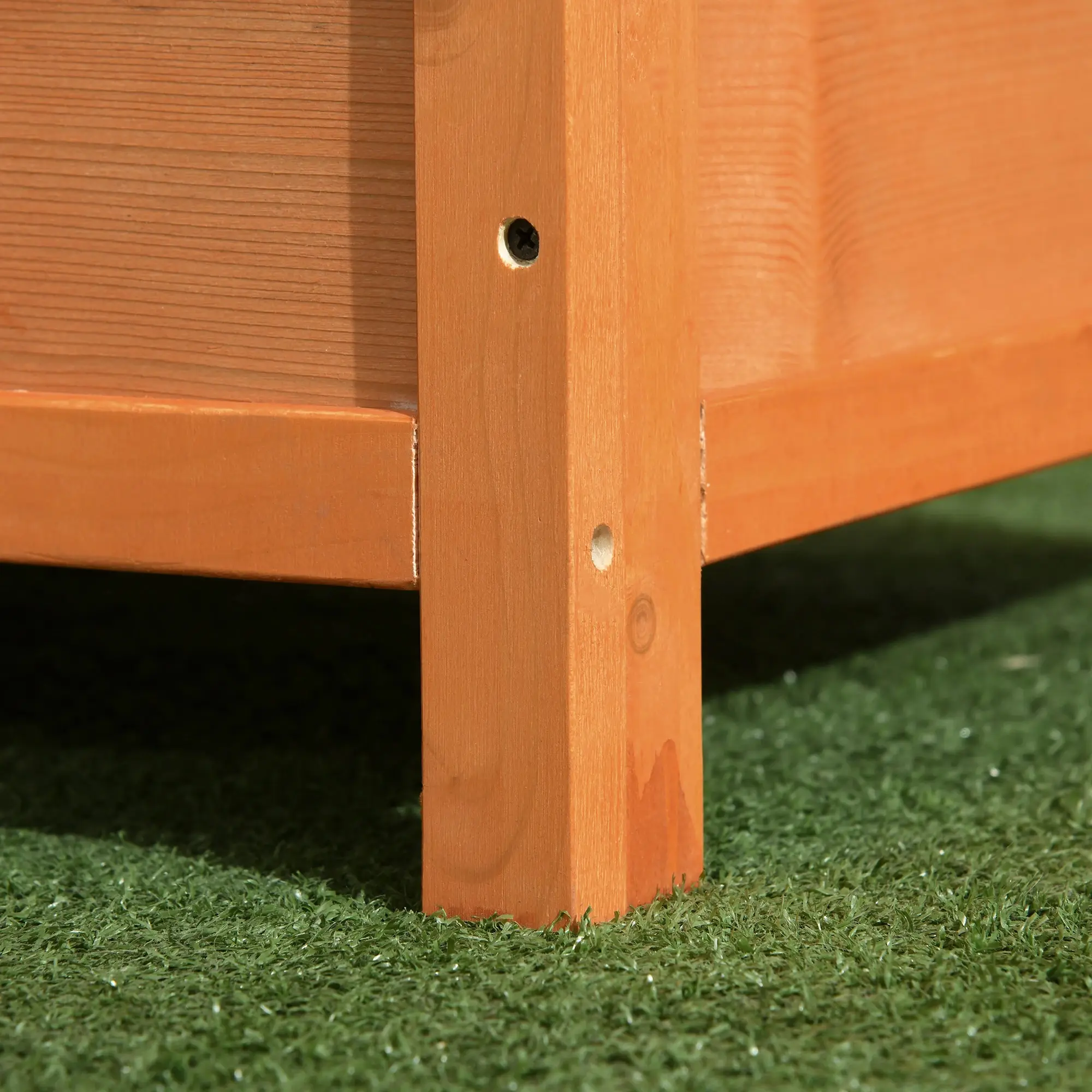 Casuta pentru caini PawHut D02-014 (Natural/Green) - 4