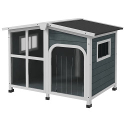 Домик для собак PawHut D02-141V03CG (Dark Grey) Thumb