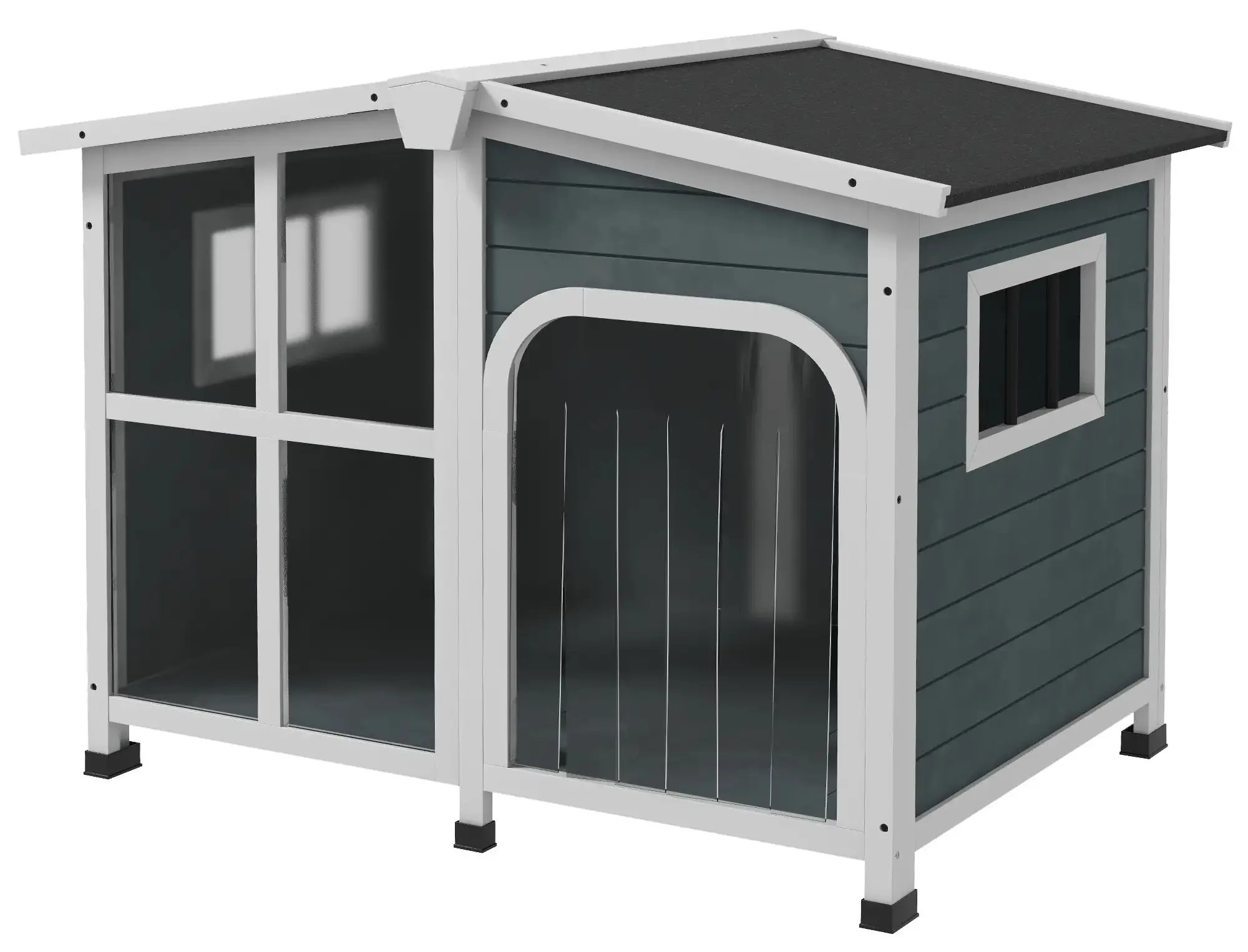 Домик для собак PawHut D02-141V03CG (Dark Grey) - 2