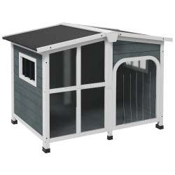 Домик для собак PawHut D02-141V03CG (Dark Grey)