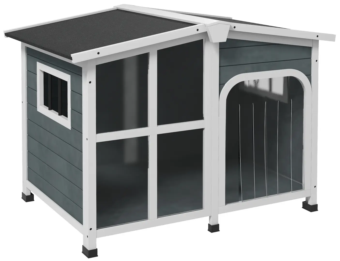 Домик для собак PawHut D02-141V03CG (Dark Grey)