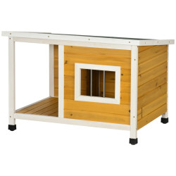 Casuta pentru caini PawHut D02-152V00OG (Yellow) Thumb