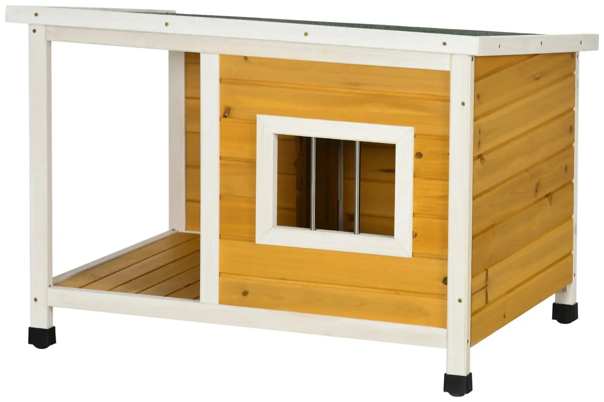 Casuta pentru caini PawHut D02-152V00OG (Yellow) - 2