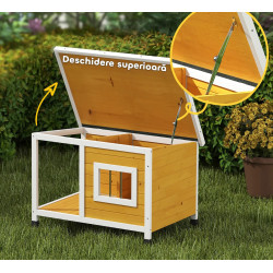 Casuta pentru caini PawHut D02-152V00OG (Yellow) Thumb